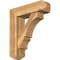 Ekena Millwork Balboa Craftsman Rough Sawn Bracket w/ Offset Brace, Western Red Cedar, 8"W x 28"D x 32"H BKT0806X28X32BOA04RWR - alternate 1